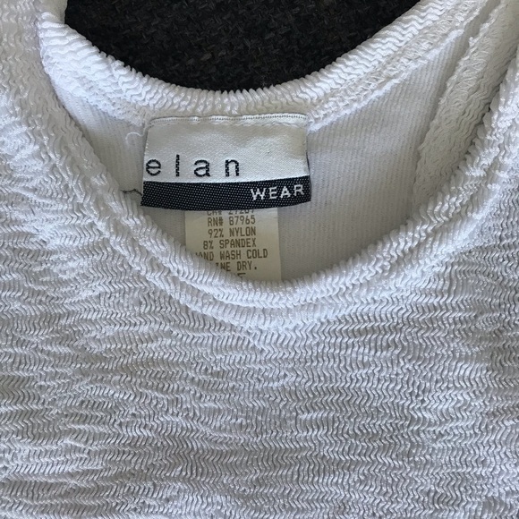 Elan White Knit Bodycon Dress Size XS/S - Picture 3 of 3